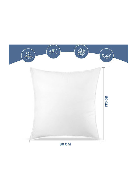 Μαξιλάρι Ύπνου Polyester 80x80cm 2τμχ