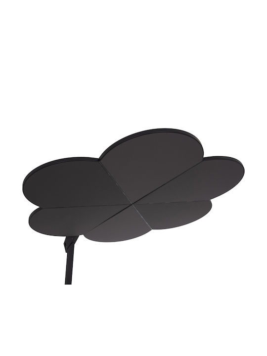 Professional Floor Parasol Circular Aluminum Cannopy Cannopy Gray with Base Φ2.665m