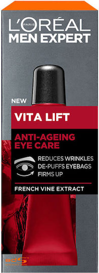 L'Oreal Paris Vita Lift Men Eye Cream for Moisturizing Anti-Aging and Dark Circles 15ml