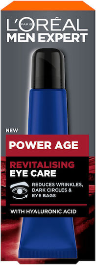 L'Oreal Paris Power Age Ανδρική Κρέμα Ματιών για Αντιγήρανση , Ενυδάτωση & Μαύροι Κύκλοι 15ml