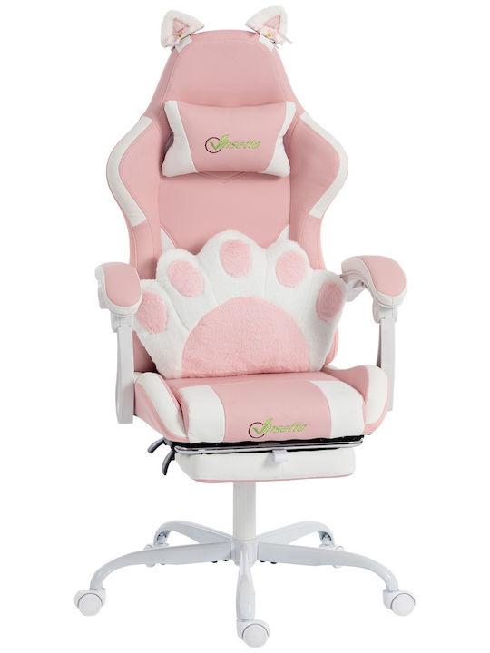 Vinsetto 921-944V00PK Gaming Stühle Künstliches Leder Rosa