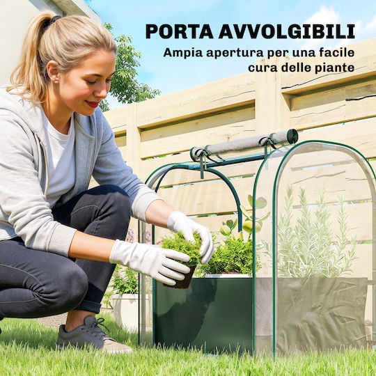 Outsunny 84H-436V00DG Greenhouse 68x50x70cm