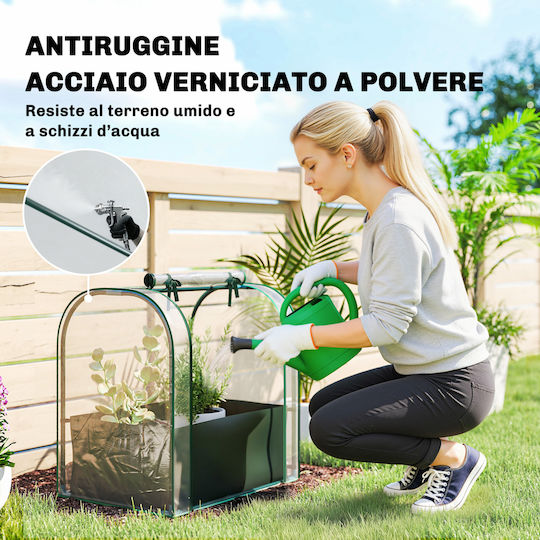 Outsunny 84H-436V00DG Greenhouse 68x50x70cm