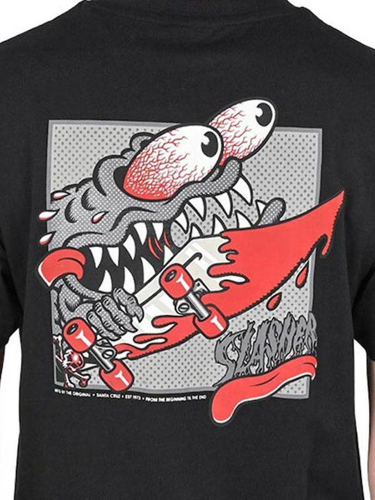 Santa Cruz Slasher T-shirt Black SCA-TEE-13677