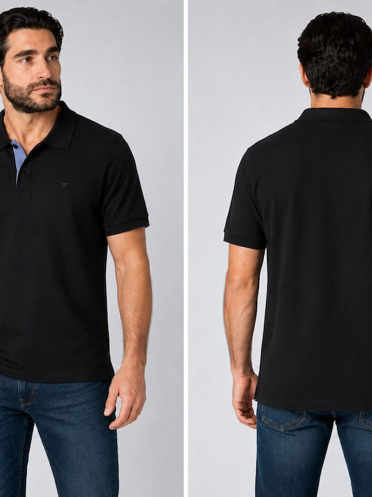 Polo Short Sleeve Blouse Black