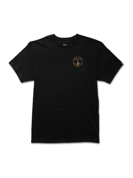 Herrenblusen Kurzarm T-Shirt Schwarz