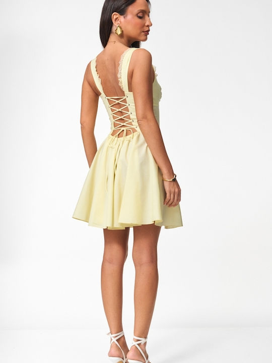 Summer Mini Dress Yellow