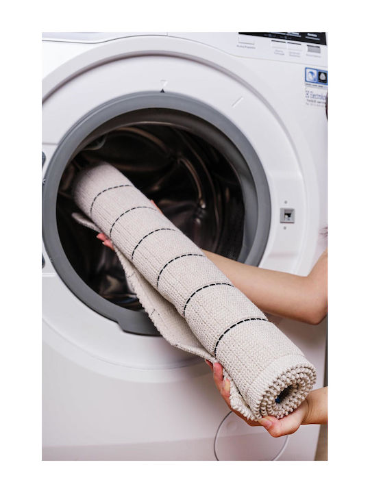SteweHome Rutschfestes Set Badematten Baumwolle STE-029596-P29596 Ecru 60x100cm 2 Stück