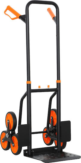 Durhand Collapsible Transport Trolley for Load Weight up to 120kg in Orange Colour