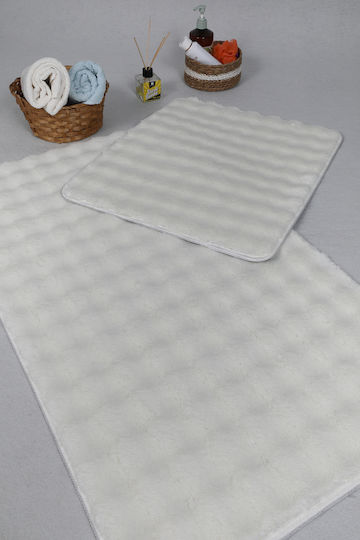 SteweHome Non-Slip Set Bath Mats STE-029843-V66300 Beige 50x80cm 2 Pieces