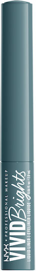 NYX Professional Makeup Vivid Brights Liquid Eye Liner 01 Cyan Simp 2ml