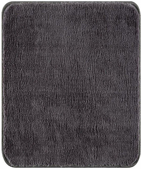 SteweHome Non-Slip Set Round Bath Mats STE-029961-V66591 Gray Ø70cm 3 Pieces