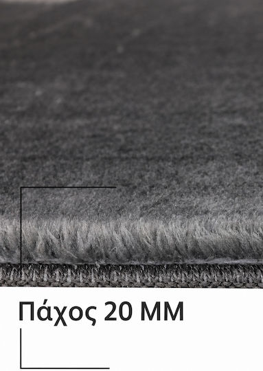SteweHome Non-Slip Bath Mats Set STE-029959-P29959 Gray 60x100cm 3 Pieces