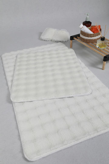SteweHome Non-Slip Set Bath Mats STE-029952-V66572 Beige 50x80cm 2 Pieces