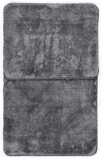 SteweHome Rutschfestes Set Badematten SteweHome Grau 60x100cm 2 Stück