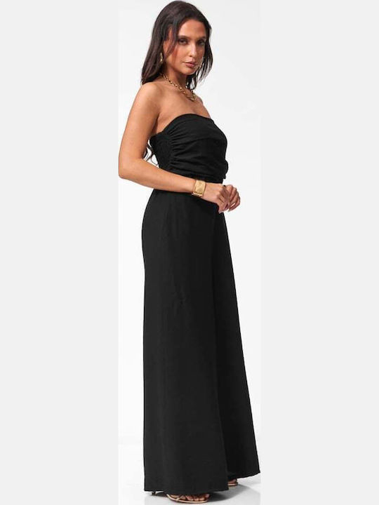 Γυναικεία Strapless Ολόσωμη Φόρμα Μαυρο