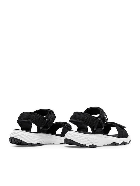 Damen Flache Sandalen Schwarz
