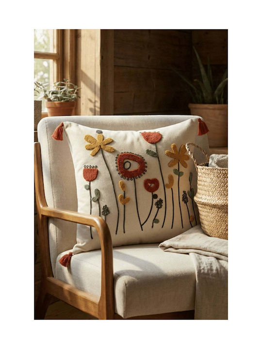 SteweHome Decorative Pillow Case Beige 42x42cm