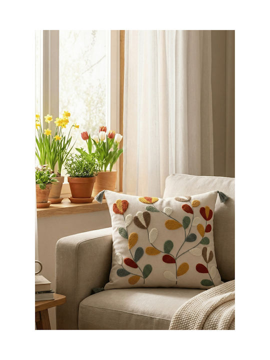 SteweHome Διακοσμητική Μαξιλαροθήκη Πολύχρωμο 42x42εκ.