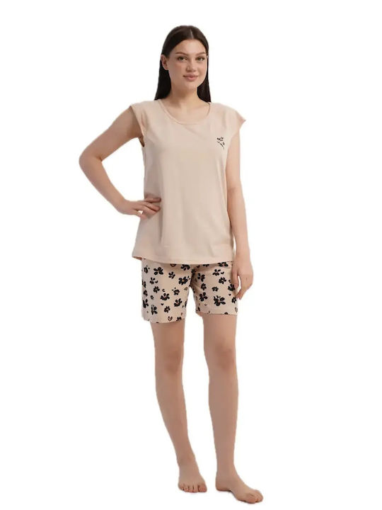 Vienetta Secret Sommerliches Damen-Set Schlafanzüge Baumwollene 601065-003 Vienetta Secret Sommerliches Damen-Set Schlafanzüge Baumwollene 601065-003