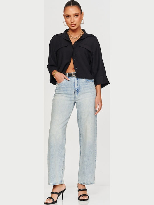 Long Sleeve Women's Black Shirt