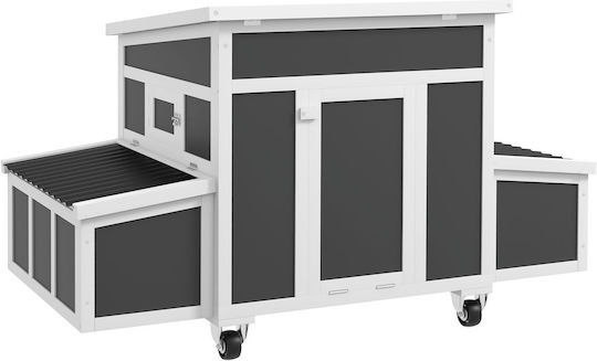 Pawhut Wooden Poultry Coop M1.47 x P0.93 x H0.89m