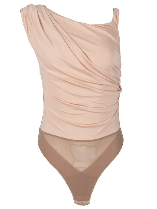 Damen-Bodysuit Beige Elisabetta Franchi