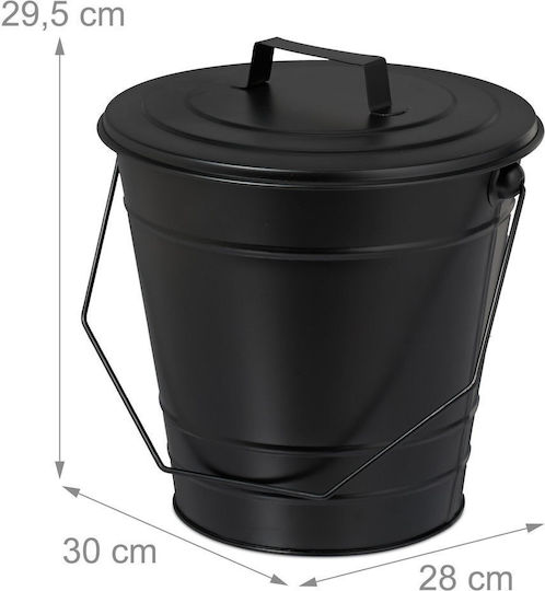 Relaxdays Gray Fireplace Ash Bucket