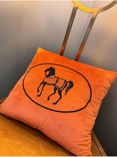 SteweHome SteweHome Dekorativer Kissenbezug Aus Samt Orange 43x43cm