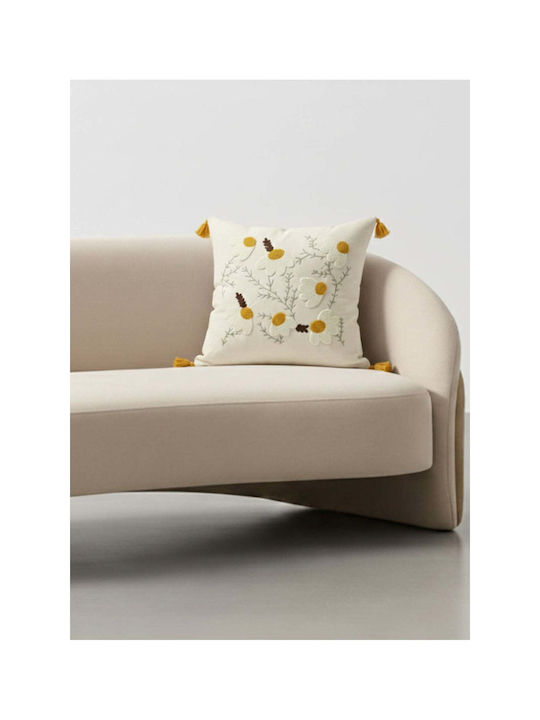 SteweHome Decorative Pillow Case Beige 42x42cm