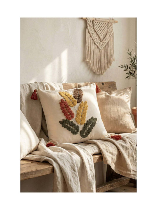 SteweHome Decorative Pillow Case Beige 42x42cm