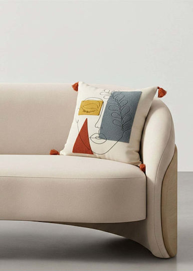 SteweHome Decorative Pillow Case Beige 42x42cm