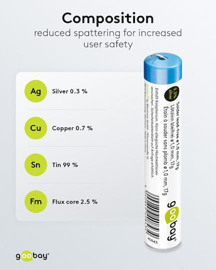 Goobay 45242 Καλάι Κόλλησης 1mm 17gr