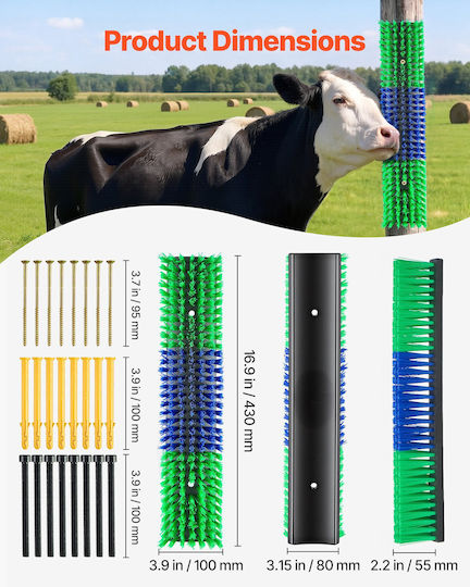 Vevor Scraping Brush 43x10x8cm 4 Pieces