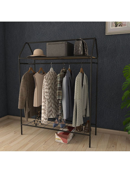 SteweHome SteweHome Kleiderständer aus Metall Schwarz 104x143cm