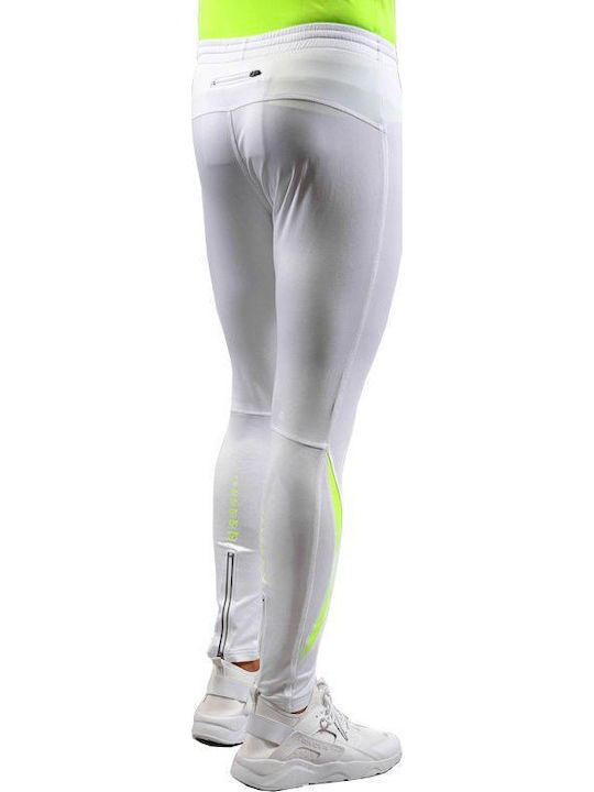 Givova Herren Sportleggings Compression Lang Weiß
