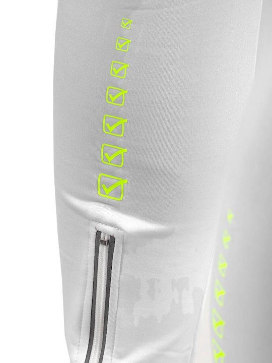 Givova Herren Sportleggings Compression Lang Weiß