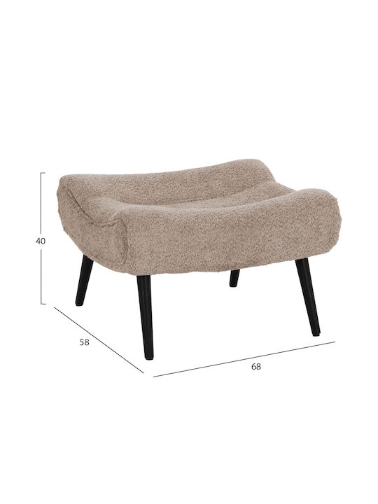Brym Fotoliu Relax Cu Taburet Bej Maro 80x95x95cm