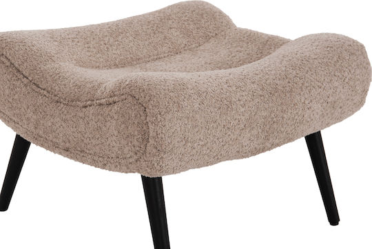 Brym Πολυθρόνα Relax με Υποπόδιο Μπεζ/καφε 80x95x95cm