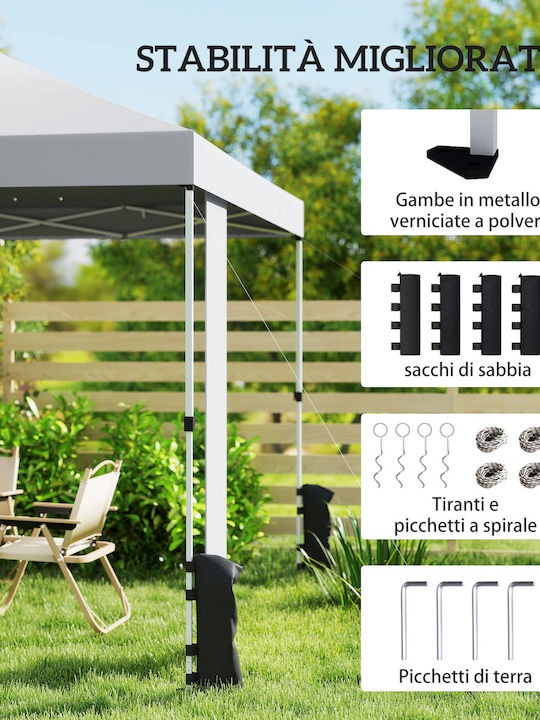 Outsunny Πτυσσόμενο Κιόσκι Κήπου Pop-up Μπεζ 3x3m