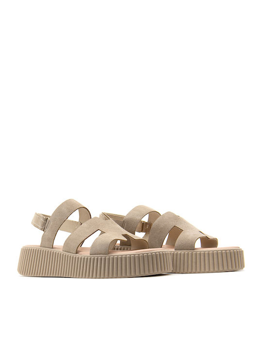 Sommer Damenplattformen Beige BCL-A26-34-Beige-S