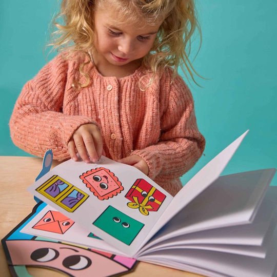 Omy Geometric Shape Stickers with Activity Booklet for Children 3+ Years