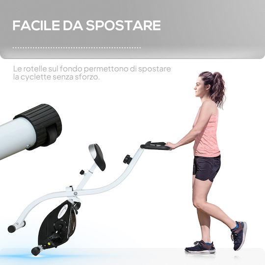 Sportnow Zusammenklappbares Aufrechtes Heimtrainer Magnetisch