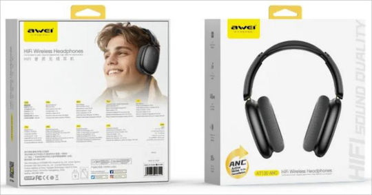 Awei AWEI AT100 Căști Over Ear Wireless Bluetooth Negre