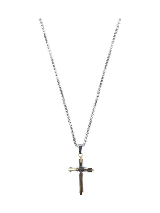 Bag to Bag Kreuz mit Kette YZQ-XL0025-SILBER