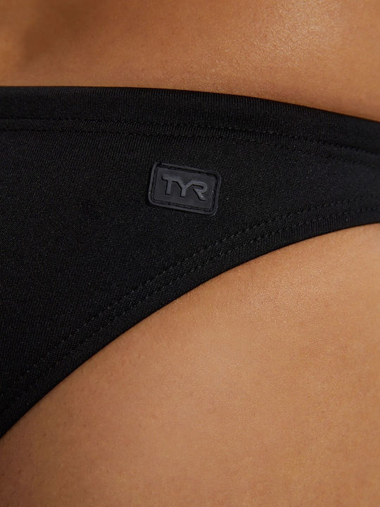 Bikini Slip με Κορδονάκια Black