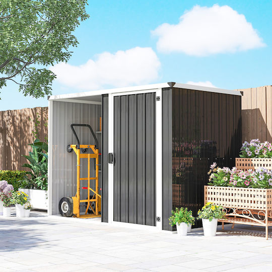 Metallic Garden Shed Galvanized L2.31xW1.25xH1.62m