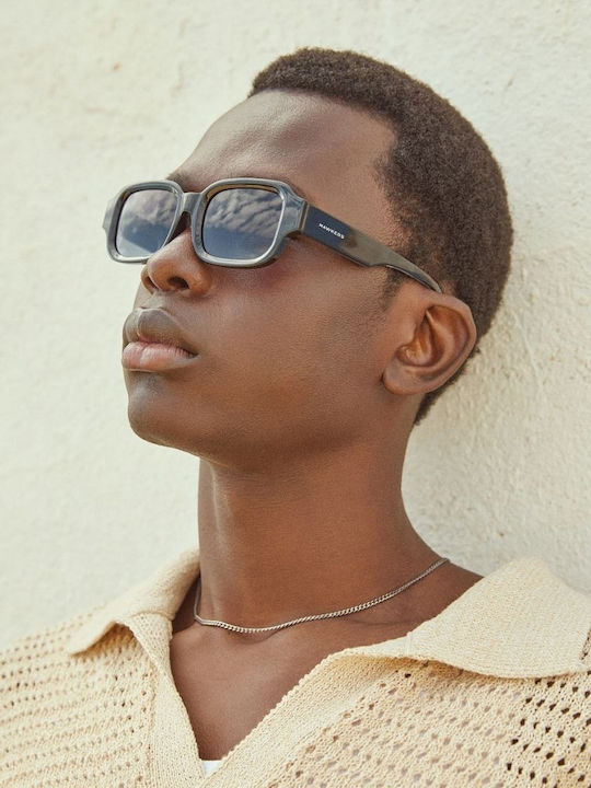 Hawkers Men's Sunglasses with Gray Frame and Gray Lens