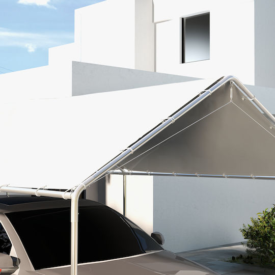 Outsunny Κάλυμμα για Κιόσκι Λευκό 3x6m