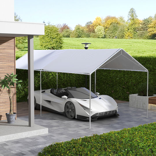 Outsunny Κάλυμμα για Κιόσκι Λευκό 3x6m